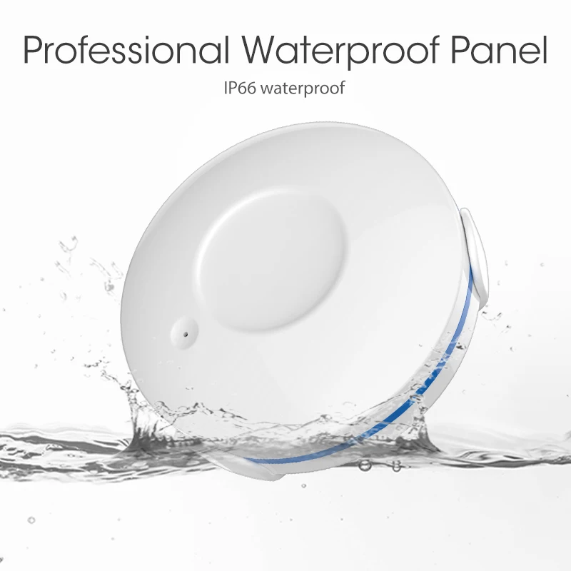 

Z-wave Smart Water Leak Alarm Sensor Water Flood Level Overflow Detector Sensor Remote Probe IP66 Water Resistant Smart Home