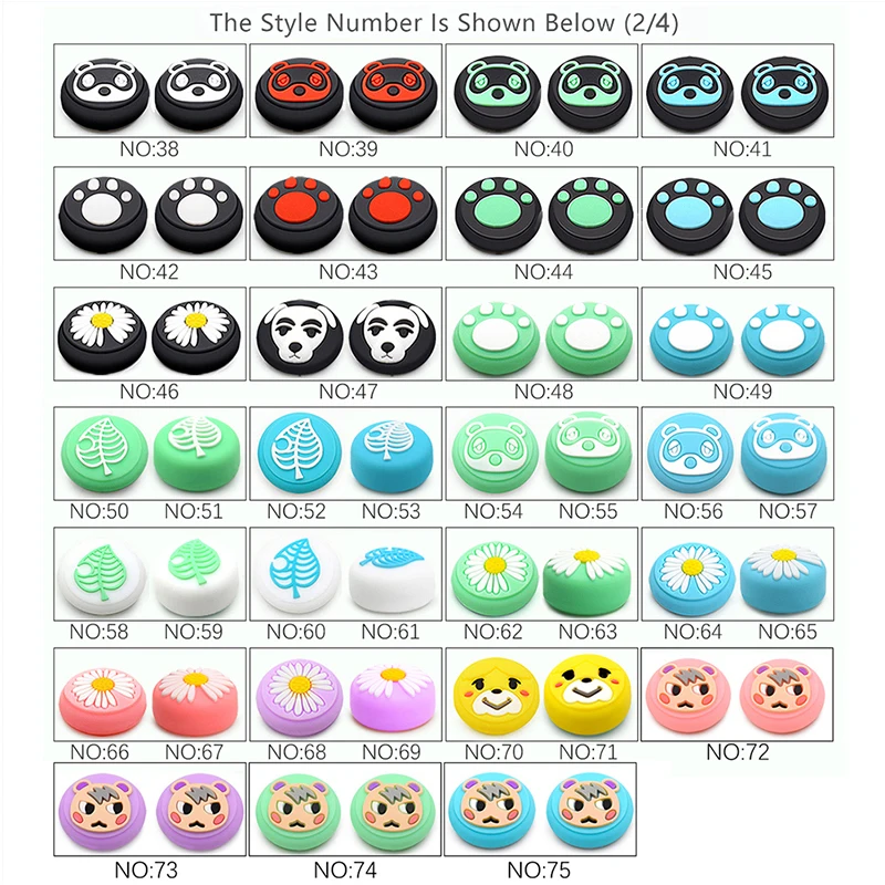 

Силиконовые колпачки для джойстика Nintendo Switch Lite Joy-Con, 20 комплектов