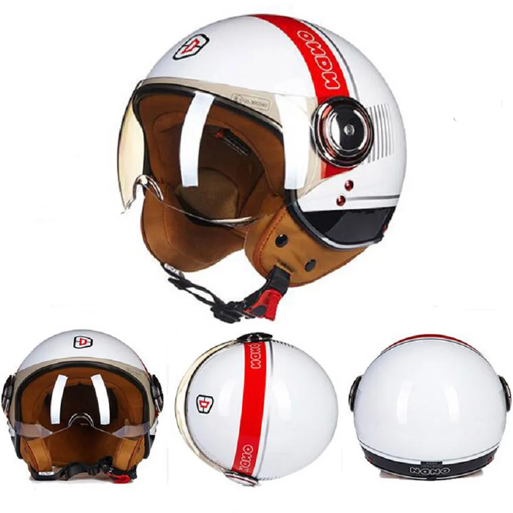 Новая рыцарская защита Европейский сертификат ECE мотоциклетный шлем Ретро из АБС