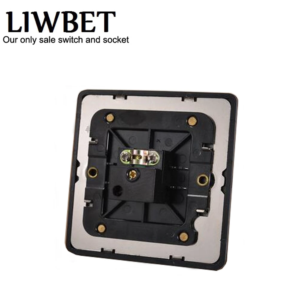 LIWBET черная цветная настенная розетка для телевизора и панель из нержавеющей