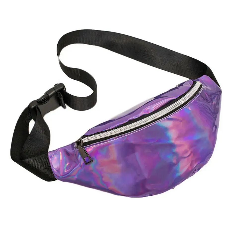 Женская модная сумка через плечо из ПУ кожи лазерная Дамская Вечерняя