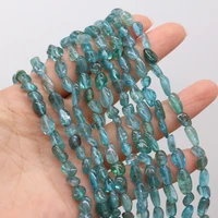 natural apatite beaded irregular shape beads for jewelry making diy necklace bracelet accessries 6 8mm