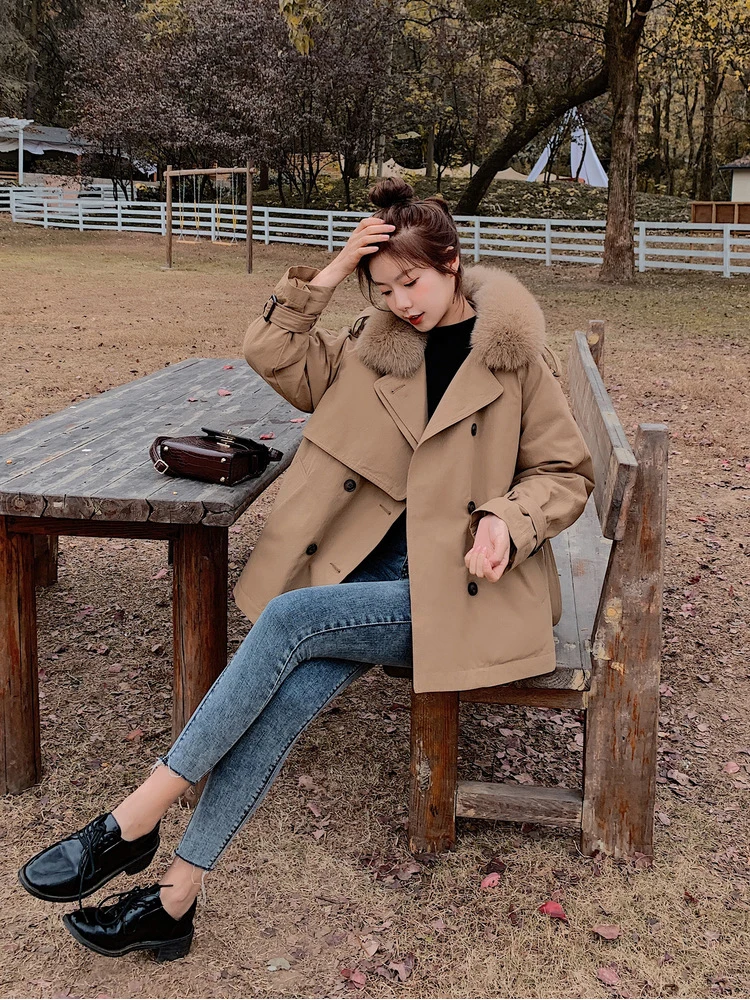 

Зимнее Новое поступление, свободная Модная парка в Корейском стиле, пальто, куртка, верхняя одежда, плотная теплая