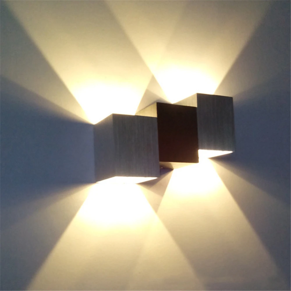 Настенный светильник с 6 Вт светодиодными лампами бусинами вверх вниз и