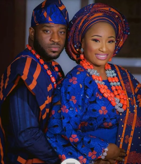 Бусины Натуральный Коралл нигерийской свадьбы ювелирное изделие для пары