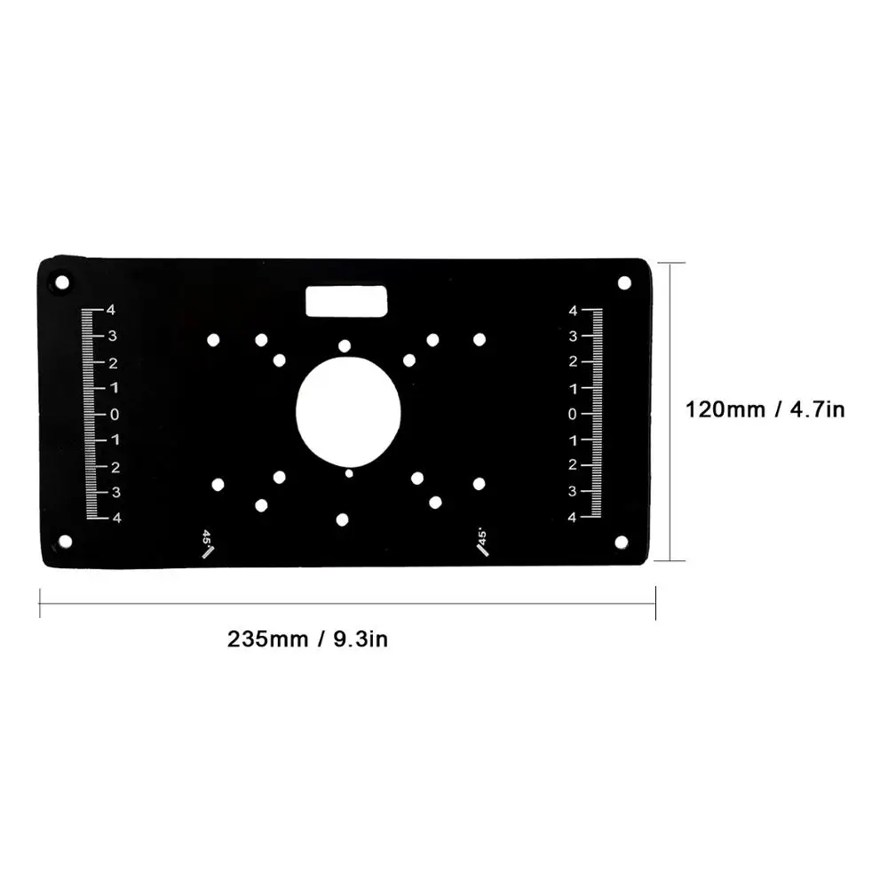 

New Multifunctional Router Table Insert Plate Woodworking Benches Aluminium Wood Router Trimmer Models Engraving Machine