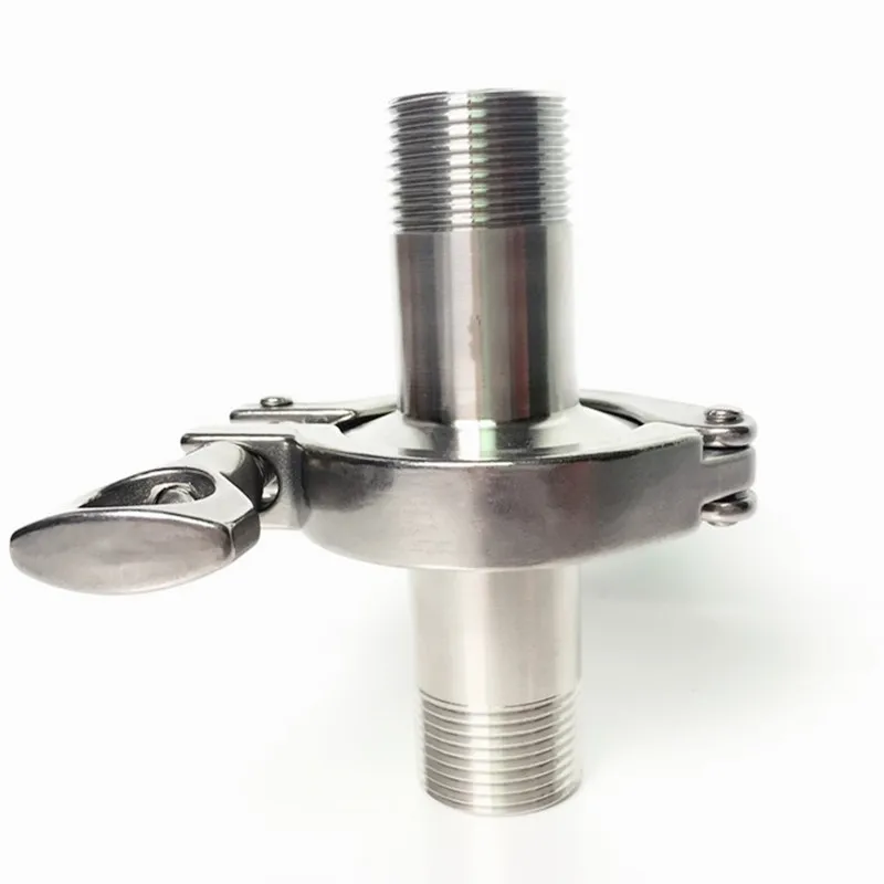 1 &quotDN25 санитарные мужские резьбовые фитинги ободок OD 50 5 мм + 5&quot Tri Clamp PTFE