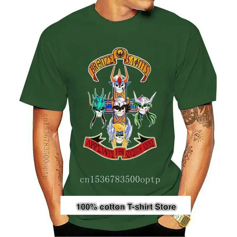 

Camiseta con estampado de SAINT SEIYA GNR para hombre, ropa informal de manga corta, de algodón, de verano, nueva