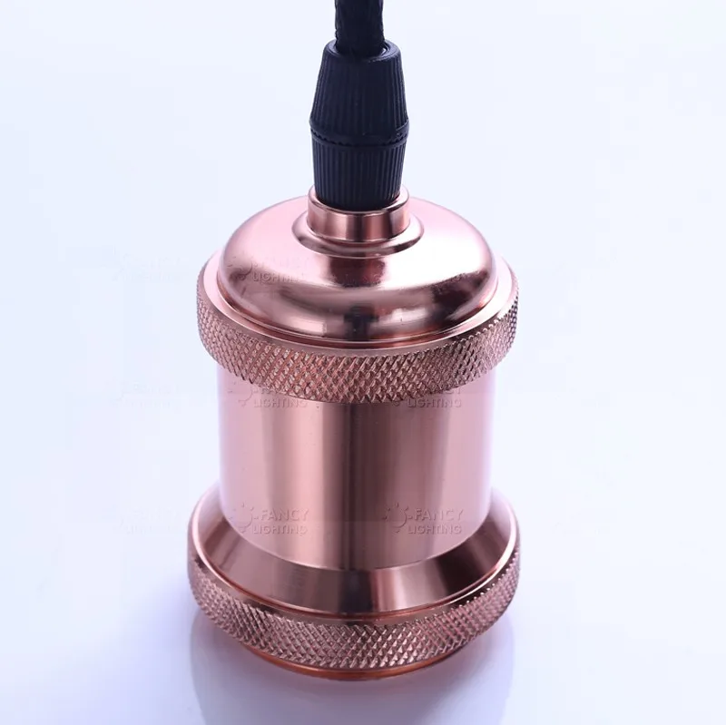 Винтажный подвесной светильник E27 1 м алюминиевый на подвеске для