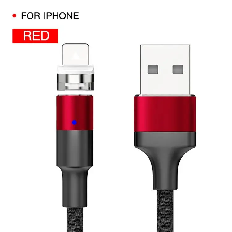 Red for iPhone IHaitun роскошный Магнитный usb-кабель 3A type C для samsung QC 3,0 type C Micro Quick Charge 4,0 Fast type-C для iPhone 11 Oneplus 7 Huwei P30 Pro Samsung S10 Plus Note 10 X 8 Xiaomi 9 Redmi Note 7 - Цвет: Red for iPhone