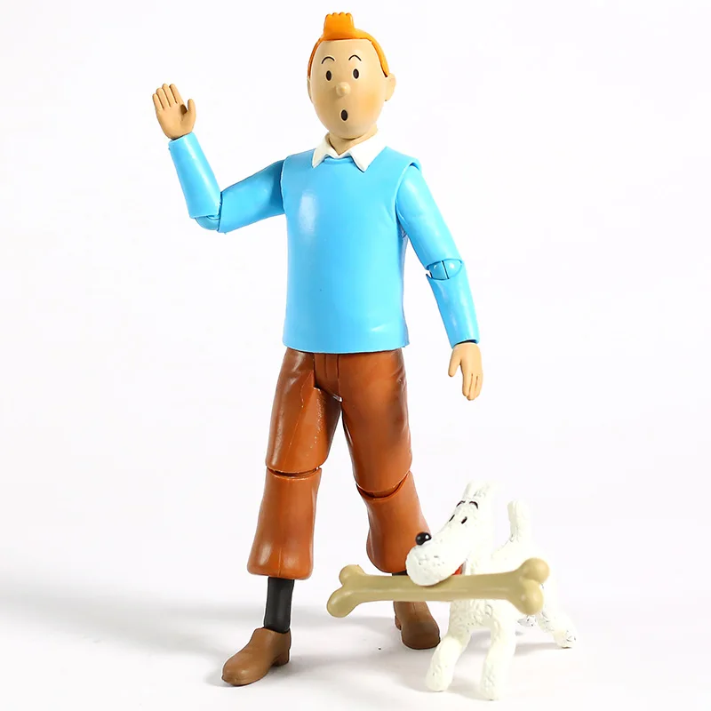 «Приключения Тинтина» Tintin и Milou ПВХ фигурка Коллекционная модель игрушки