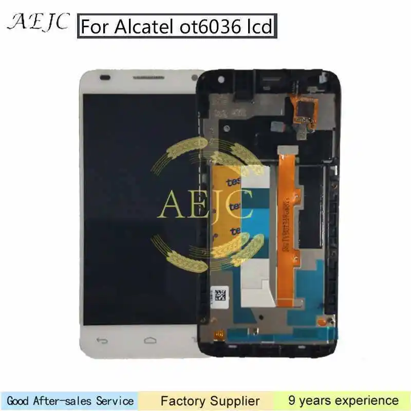 Для Alcatel One Touch Idol 2 Mini S OT6036 6036 6036Y ЖК дисплей с рамкой сенсорный экран дигитайзер