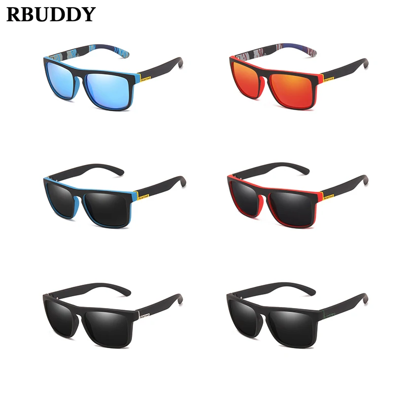 

RBUDDY Polarized Sunglasses Men 2020 Sport Driving Eyewear For Men Vintage Brand Design Men's Sun Glasses Goggles UV400