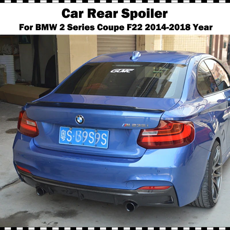 Для BMW 2 серии coupe 220i 225i M235i M240i EXOT Стиль углеродного волокна задний спойлер