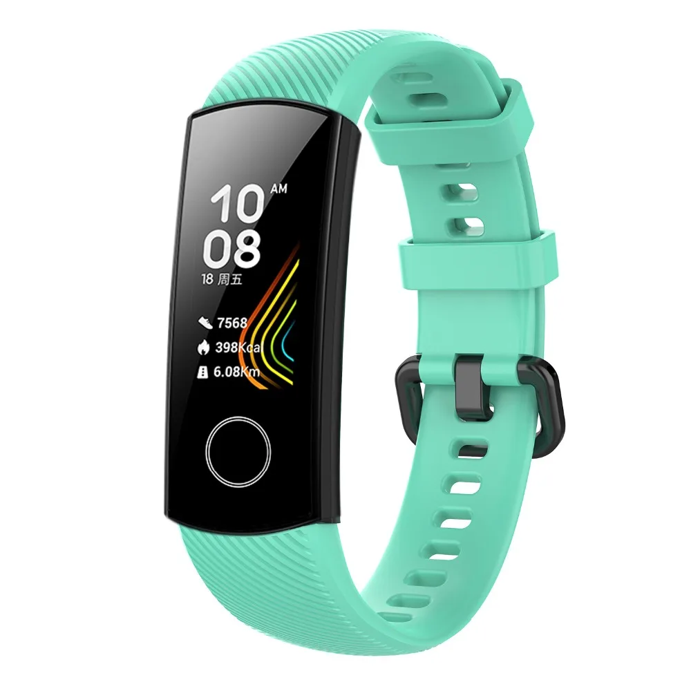 Силиконовый браслет для huawei honor Band 5 Смарт-браслет Amoled Band для honor band 5 глобальная версия Correa honor band 4