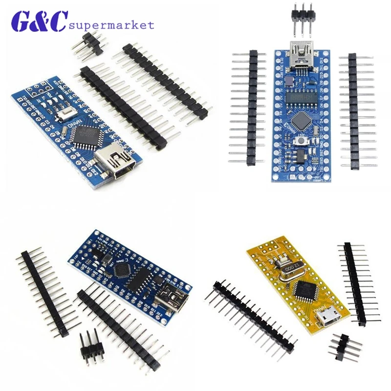 Плата расширения для Nano V3.0 ATmega168/328 P CH340G/5 В 16 м микроконтроллер Arduino ATF совместимый