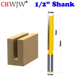 Фреза CHWJW, 1 шт., 12 дюйма, длина хвостовика 12 дюйма, диаметр X 3 дюйма, прямая, для деревообработки, Резак Режущий шип для деревообработки