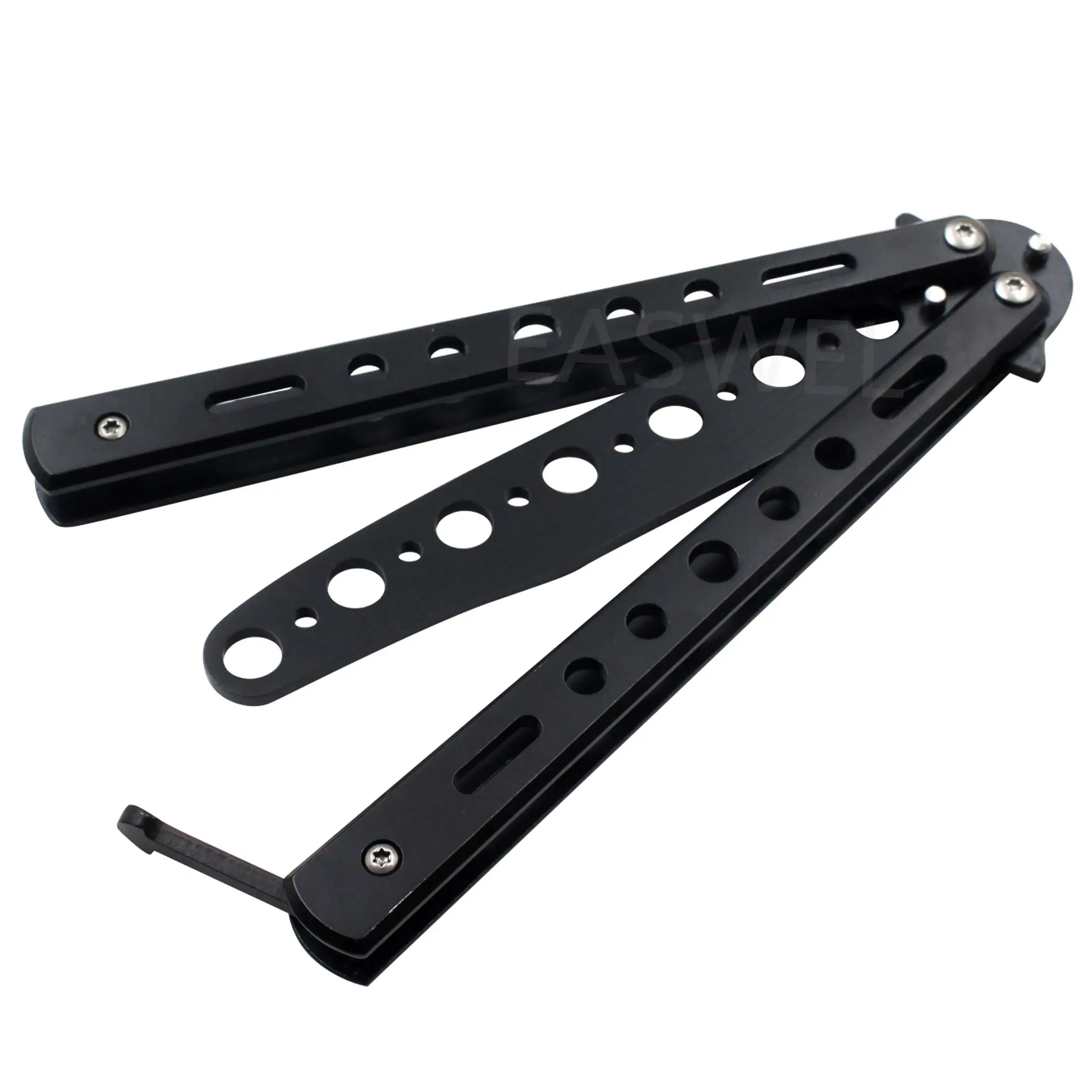 _ Металлический тренировочный балисонг Учебный нож тусклые инструменты |