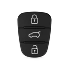 Чехол для брелока с 3 кнопками, резиновая накладка для Hyundai I10 I20 I30 IX35 и Kia K2 K5 Rio Sportage