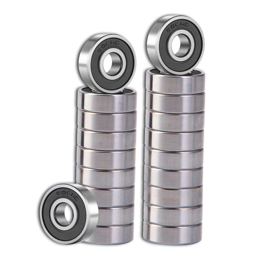 

20pcs Stainless Steel Bearings High Performance Roller Skate Scooter Skateboard Wheel Bearings Red ABEC 9 Scooter Parts