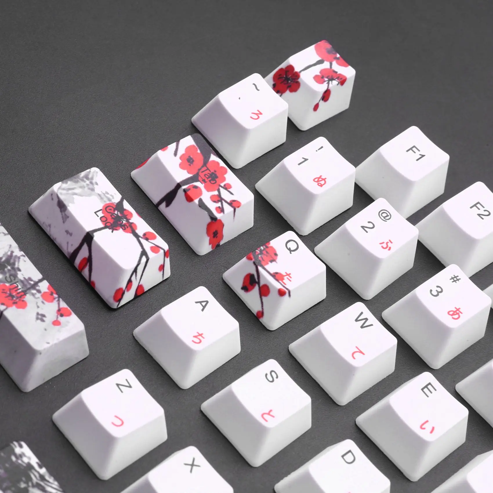 Колпачок для клавиш 110 PBT колпачок с сублимационной печатью цветение сливы