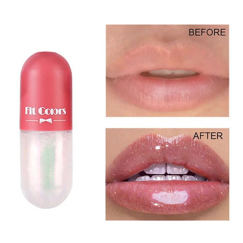 

Crystal Jelly Lip Gloss Capsule Lip Plumper Oil Shiny Clear Lip Oil Moisturizing Women Lip Gloss Balm Makeup Lip Tint Cosmetics