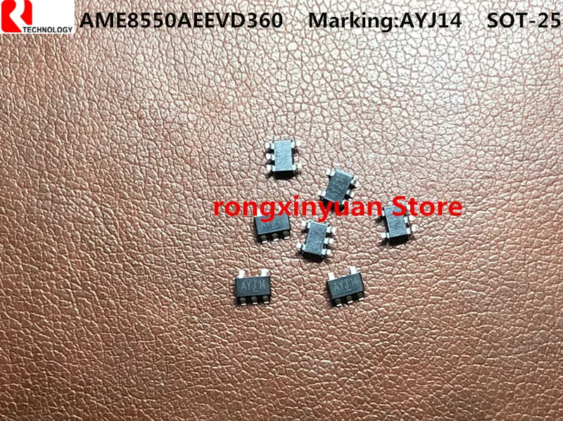 3 6 новый оригинальный детектор напряжения AME8550AEEVD360Z AME8550AEEVD360 AYJww 100% в SOT-25 AME8550 |
