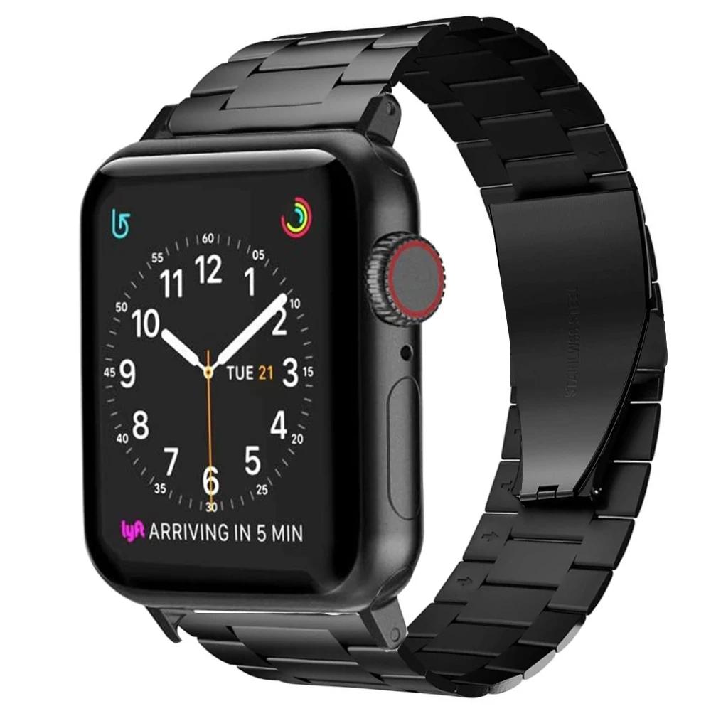 

Ultra-Thin Correa for Apple Watch 3 4 5 Band 38mm 40mm Bracelet for Iwatch Pulseira Stainless Steel Men Women Business Strap