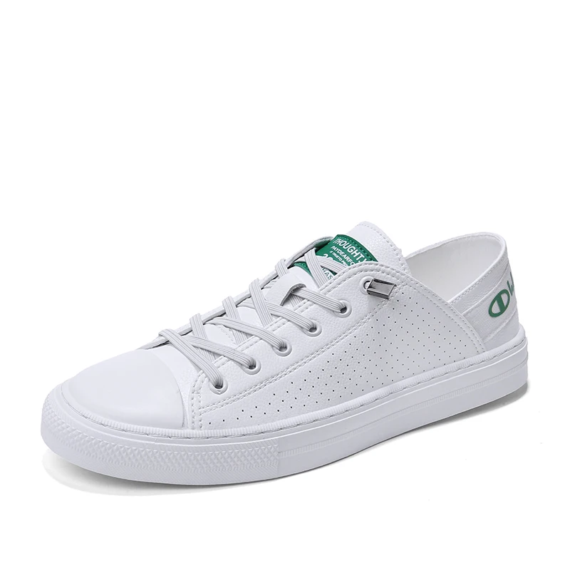 Лучшие Кожаные мужские повседневные кроссовки на резиновой подошве