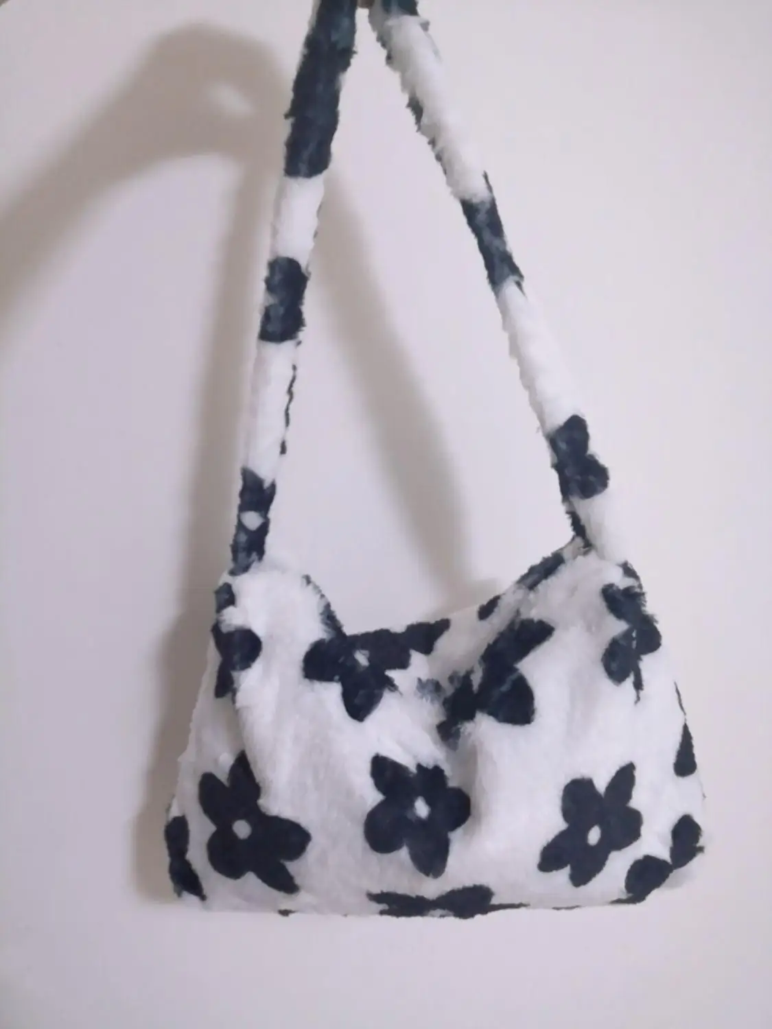 INS модная женская Versitile милая плюшевая с цветочным узором Наплечная Женская