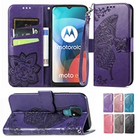 butterfly etui wallet flip stand cases for moto g30 g50 g9 plus g8 power lite g7 plus g 5g g pro e7 e6 edge s one action cover
