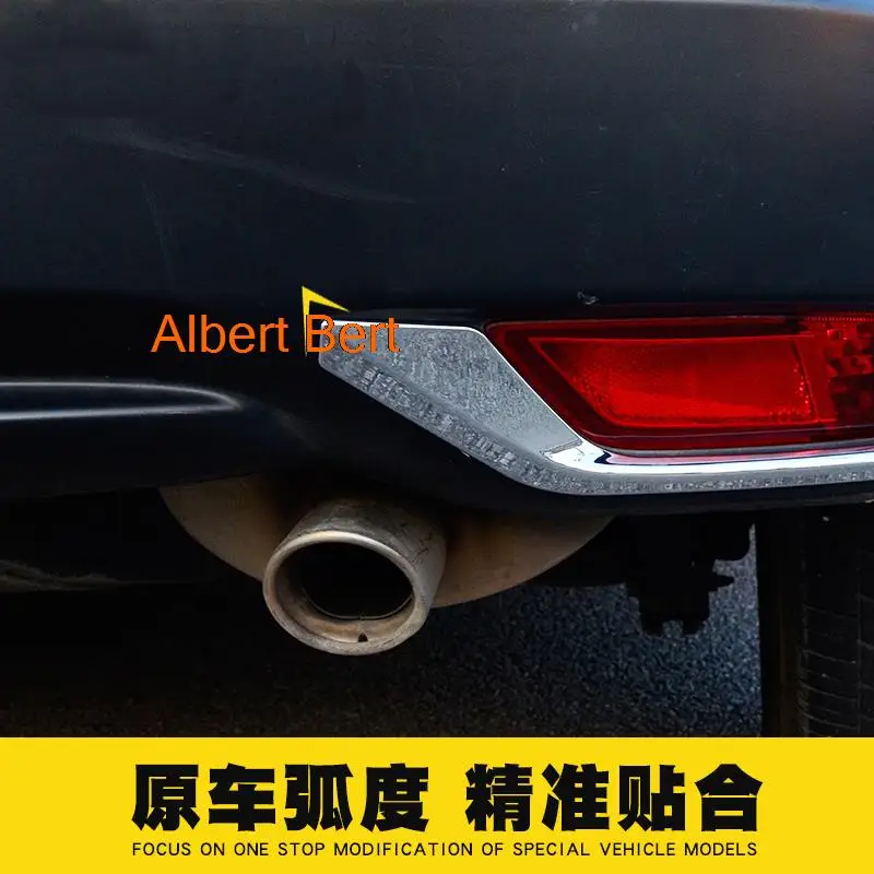 

car styling chrome rear fog light lamp cover trim frame styling bumper molding garnish for honda hrv vezel hr-v 2014 -2019
