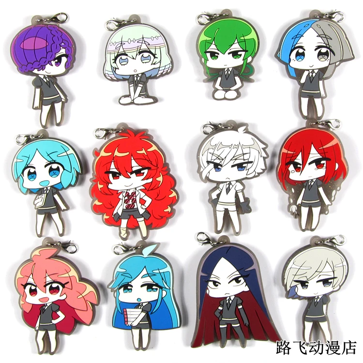 Land of the Lustrous Original Japanese anime figure rubber Silicone mobile phone charms/key chain/strap