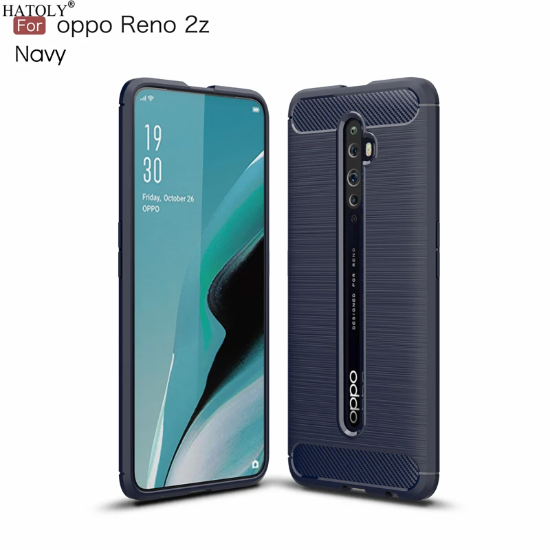 Чехол HATOLY для Capas Oppo Reno2 F противоударный мягкий силиконовый чехол из ТПУ с ворсом