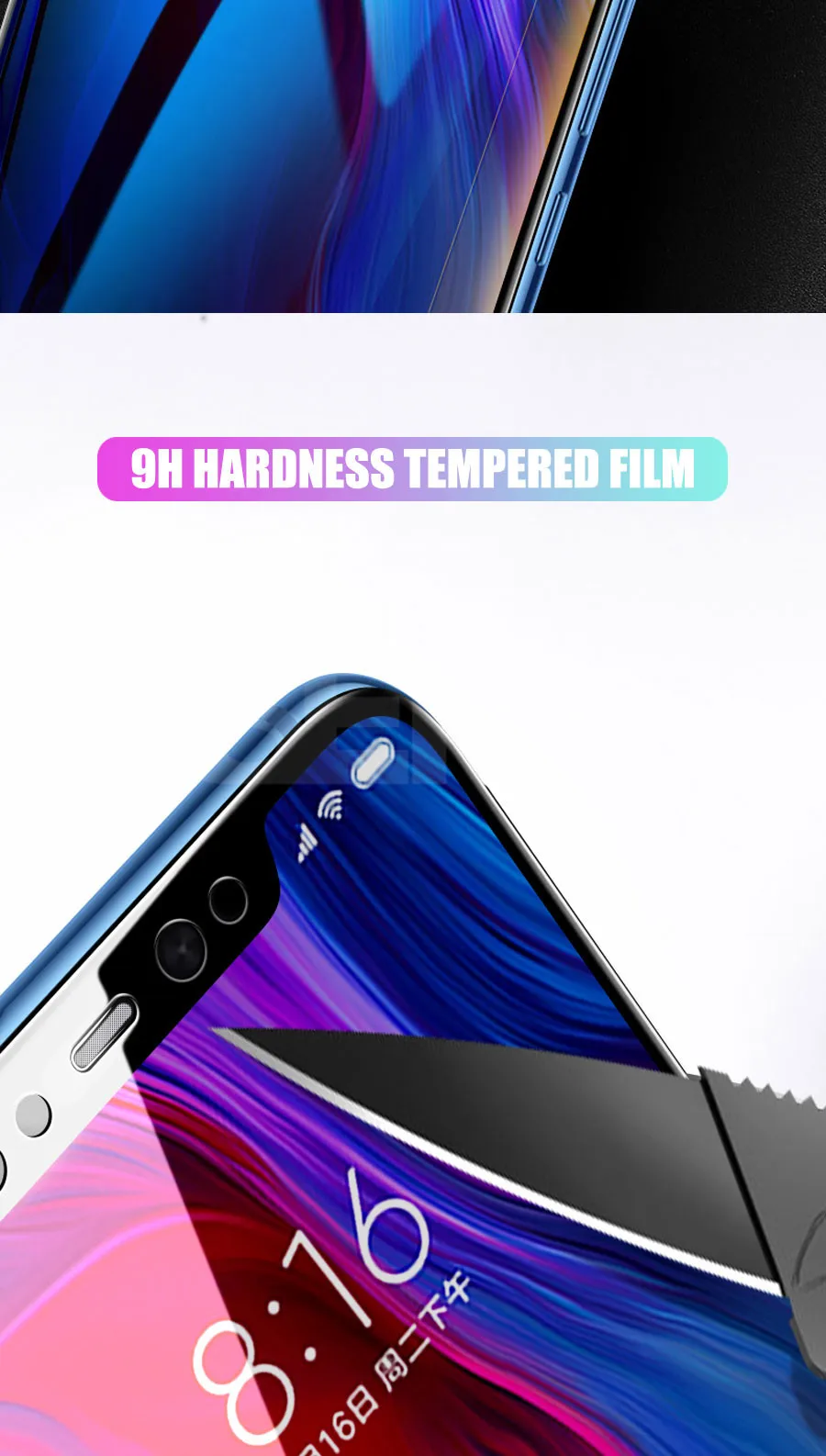 9D закаленное стекло на Xiaomi mi 8 9 SE A1 A2 Lite mi Max 3 2 Note 3 Pocophone F1 Защитная пленка для экрана