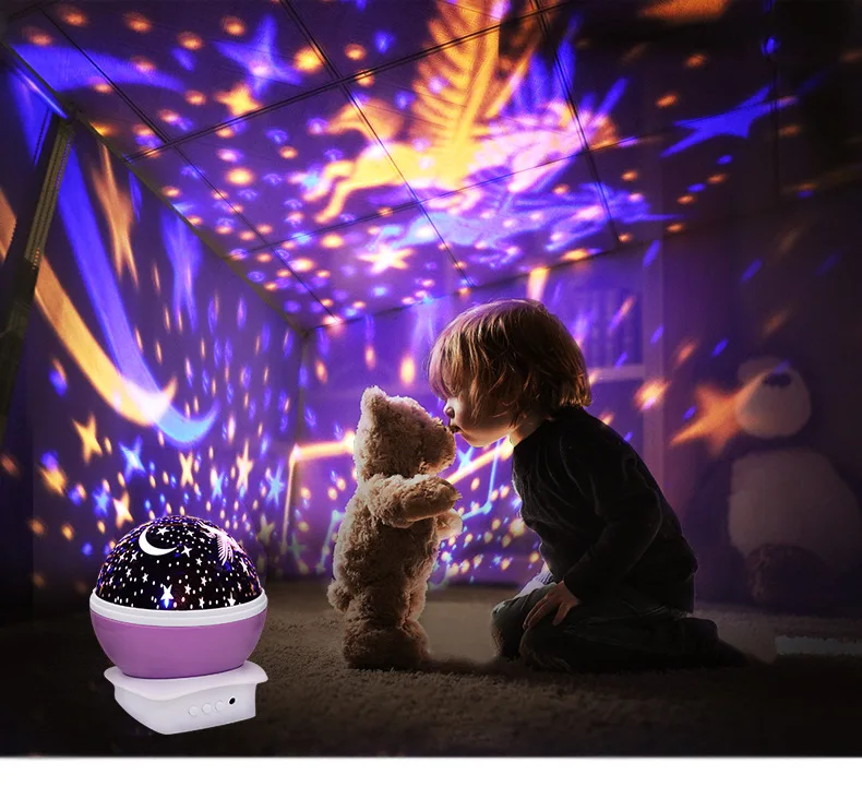 cat night light LED Starry Night Light Projector Star Master Light Moon Sky Rotating Romantic Projection Lamp for Children Baby Bedroom Gifts bathroom night light