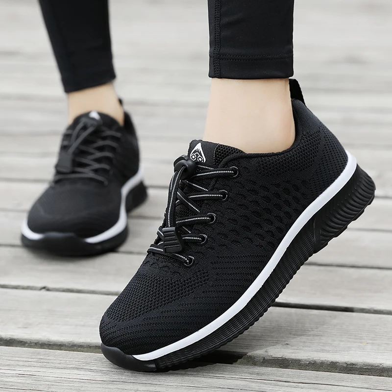 

Women Flat Shoes Knit Sneakers Women Casual Slip On Ladies Shoes Female Mesh Tenis Breathbale Women's Footwear Zapatos De Mujer