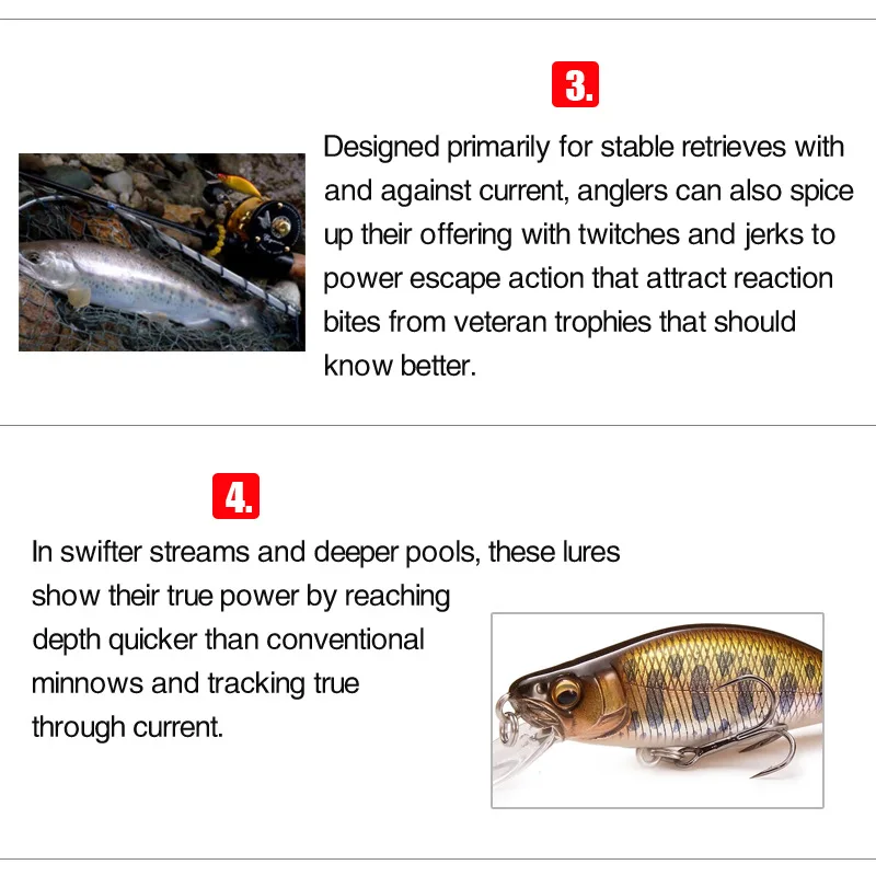 Рисунок 4 - Мини тонущие рыболовные приманки в виде гольяна 51 мм