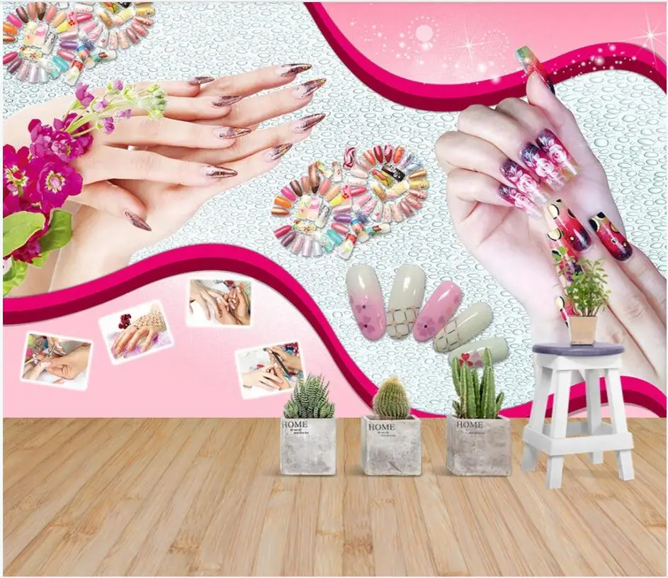 3d настенные фрески обои для гостиной красоты тела ногтей маникюра натуральный
