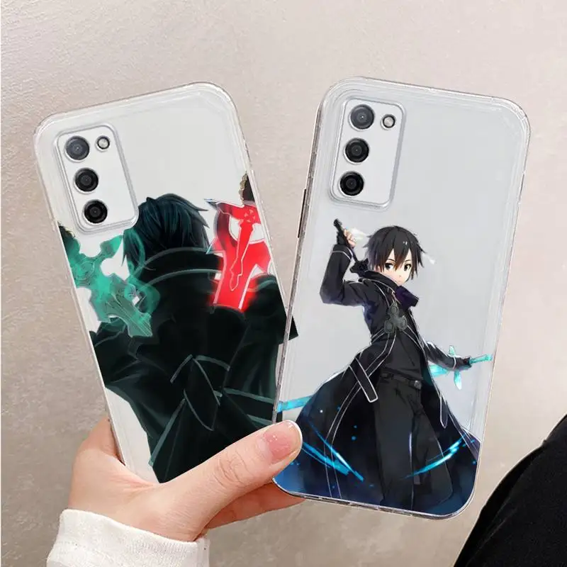 

Sword Art Online SAO Phone Case For Xiaomi Mi 11 Ultra Lite 10 Redmi Note 9 8 7 9a K30S K40 Pro Transparent Coque