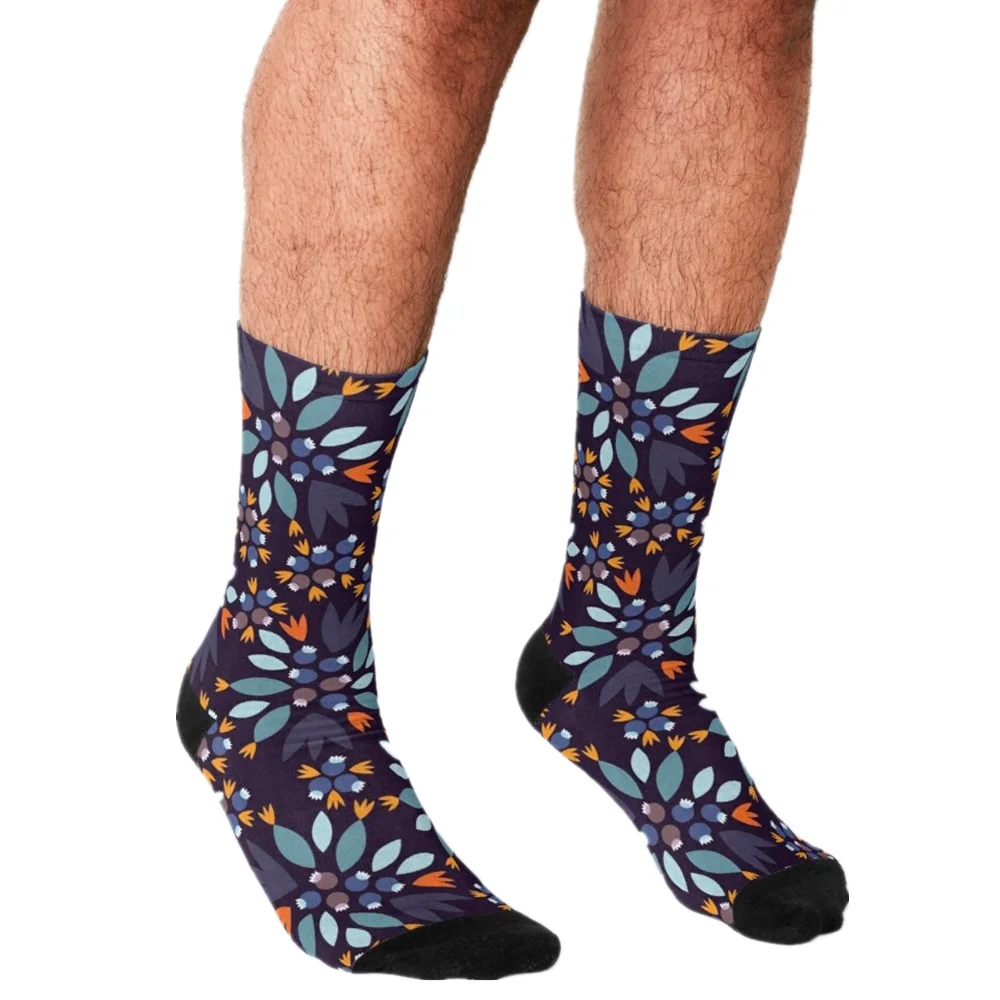 

Мужские носки Харадзюку 2021, Носки с рисунком черники, оригинальные счастливые носки в стиле хип-хоп, новинка, повседневные сумасшедшие носк...