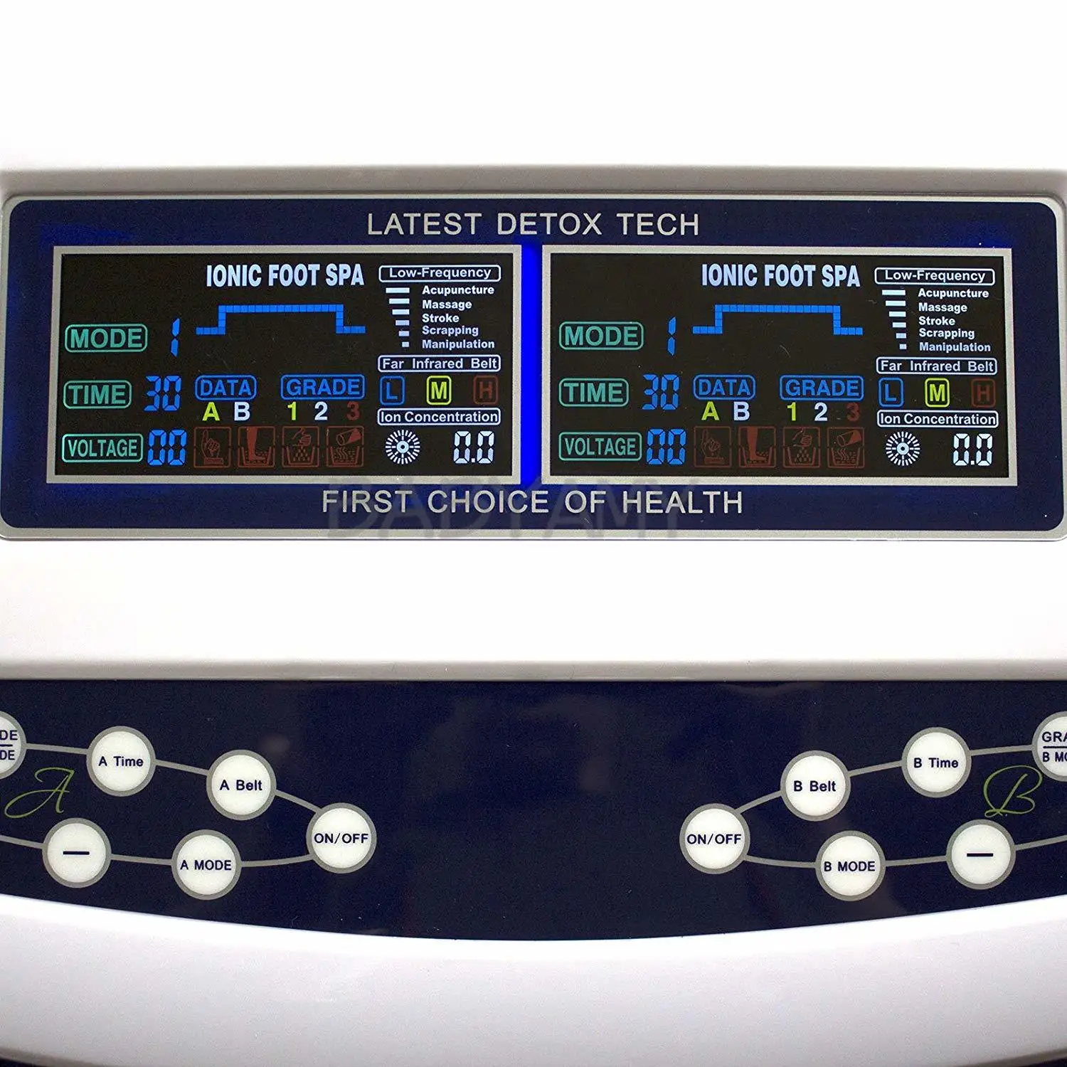 Ионная спа ванна для ног Detox двойная ионная очищения массажер с дальним