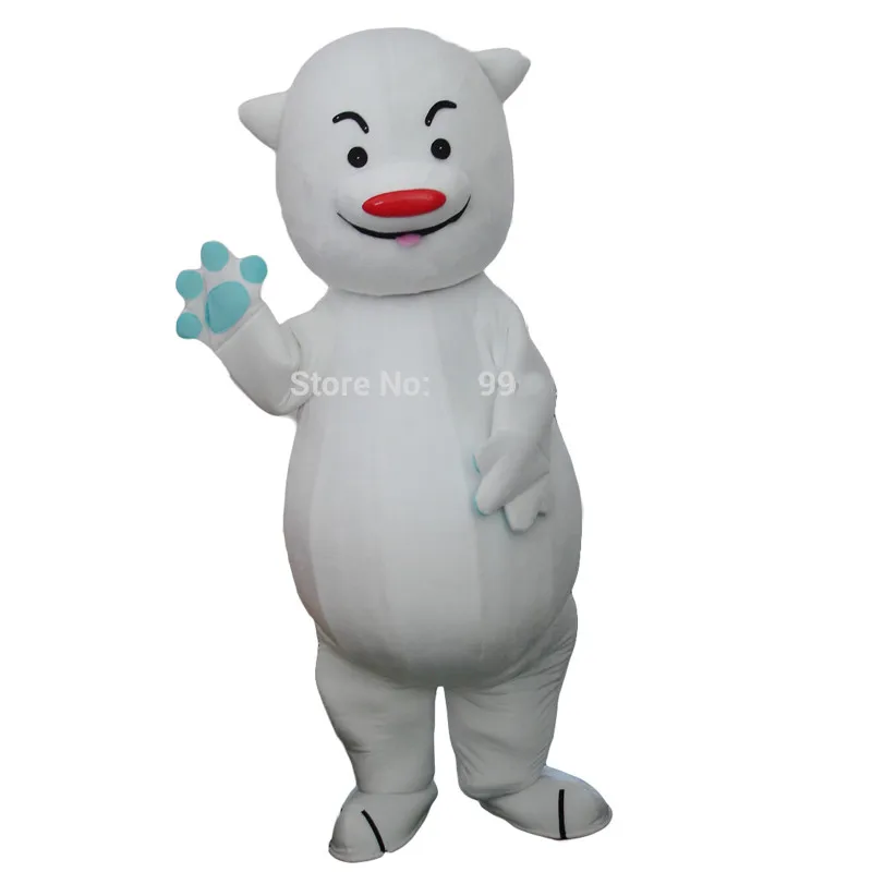 

White Bear Mascot Costume Halloween Suits Cosplay Party Game Dress Outfits Clothing Advertising Carnival Xmas Easter Festival