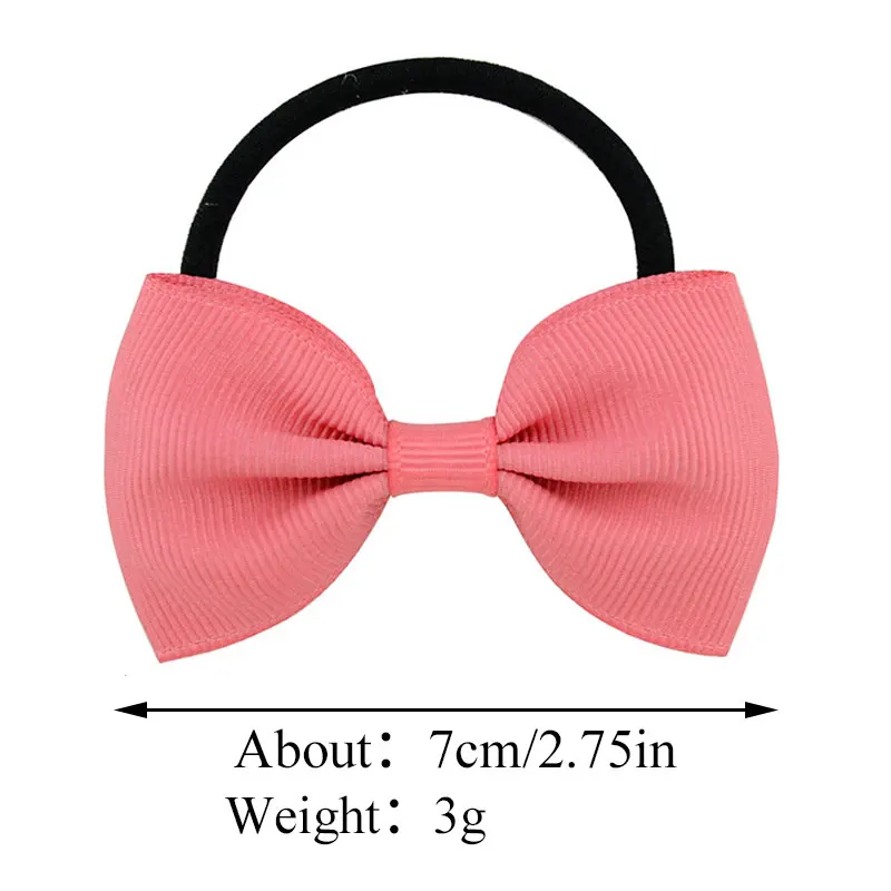 Детские резинки для волос милые эластичные с бантом девочек однотонные