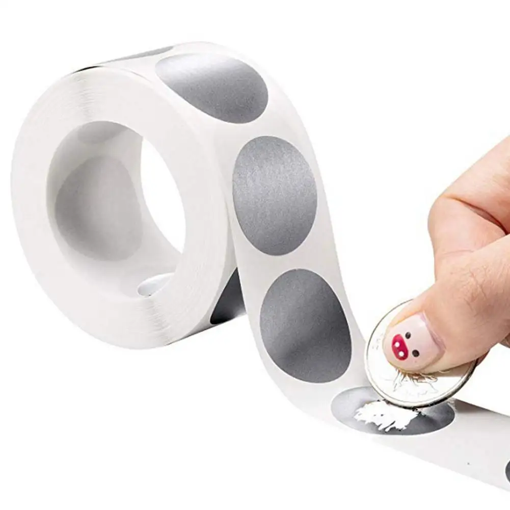 Скретч-наклейки круглые 300 шт./горячая распродажа | Канцтовары для офиса и дома