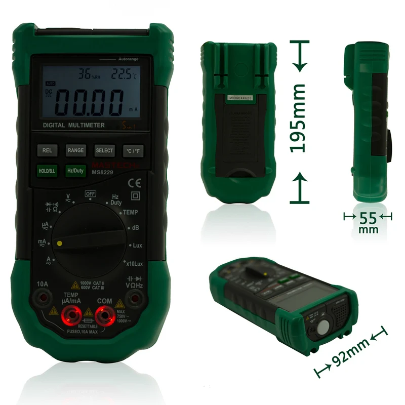 Цифровой Мультиметр Mastech MS8229 многофункциональный измеритель температуры и