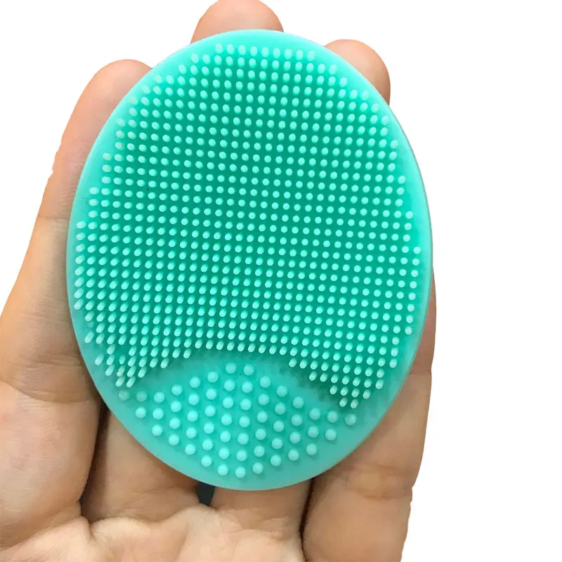 Силиконовая маленькая щётка для умывания лица детский шампунь щетка массажа