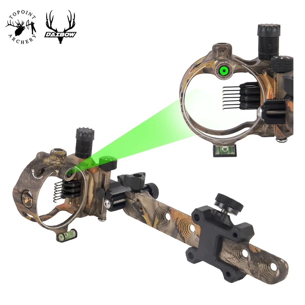 

Topoint DB9150/DB9170/DB9250/DB9270 Archery 5 Pin/7 Pin Bow Sights DB Series Retina Micro Adjust Tool Less Design