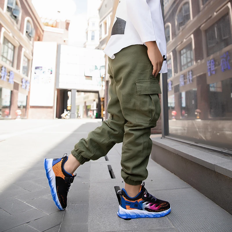 

New Kids Shoes Boys Outdoor Sport Sneakers Breathable Comfortable Mesh Children Flat Footwear Child Basket Enfant Zapatos Hombre
