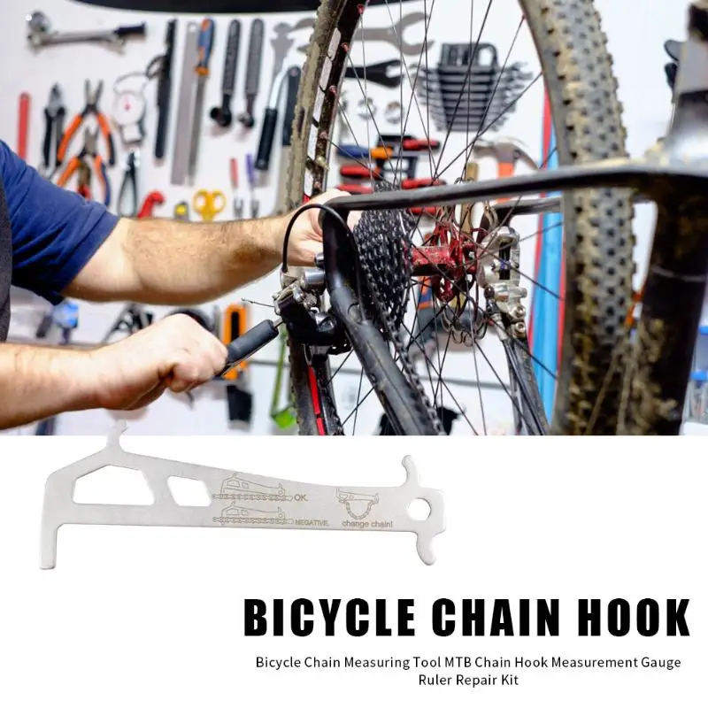 Практичная измерительная линейка для велосипедной цепи из нержавеющей стали